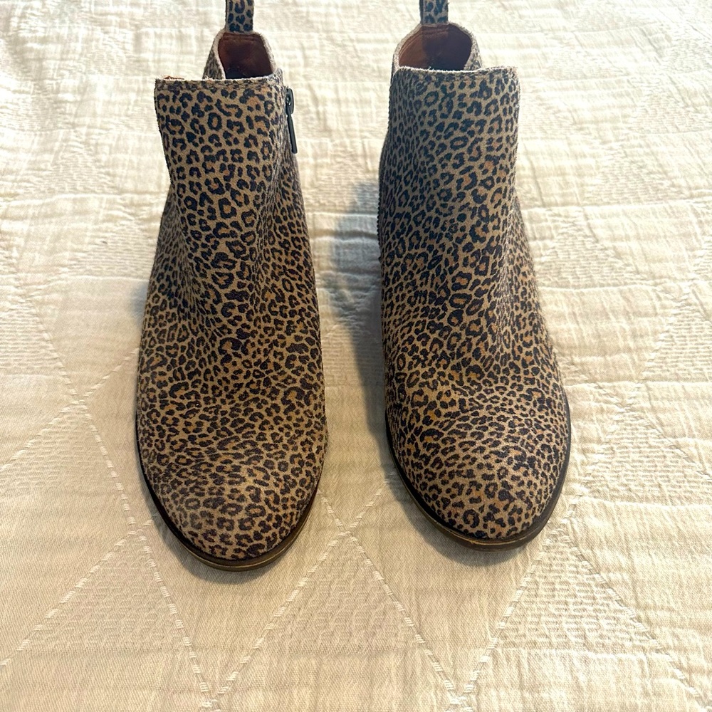Lucky Brand Leopard Booties!!!